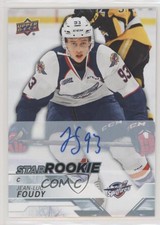 2018-19 Upper Deck CHL Star Rookies Auto Jean-Luc Foudy #333 Auto