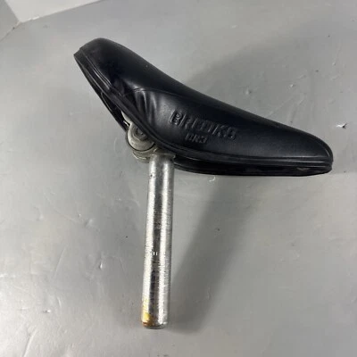 Винтажное черное мягкое седло Brooks CR3 Seat сделано в Англии Sturmey - Изображение 1 из 4