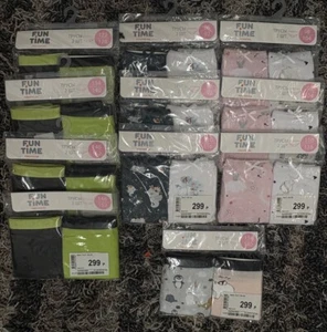 Lot 11 Fun Time | Girls Underwear Briefs Cotton | Sizes 2-12 - Picture 1 of 2