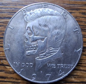 *Münzen aus Mexiko Half Dollar, in Tijuana als Wechselgeld bekommen - Bild 1 von 2