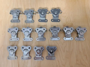 LOTE de 3 LOTE Acero Inoxidable Torce 2"" x 1-1/2"" Cerradura Guardián Resorte Mariposa Dibujo - Imagen 1 de 23