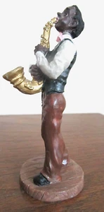 New Orleans Reise Souvenir Bourbon Straße Saxophon Spieler Figur - Bild 1 von 3