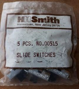 HH Smith Slide Switch p/n 515 New Old Stock 3A AC .5 A DC 125V UL Made in U.S.A. - Picture 1 of 5