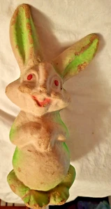 Vintage Paper Mache Easter Bunny Rabbit, 9" Tall, 1950 - Picture 1 of 6