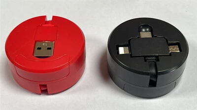 3 in 1 Retractable Charging Sync USB Cable 8 Pin Type C Micro For iPhone Samsung - Image 1 of 4