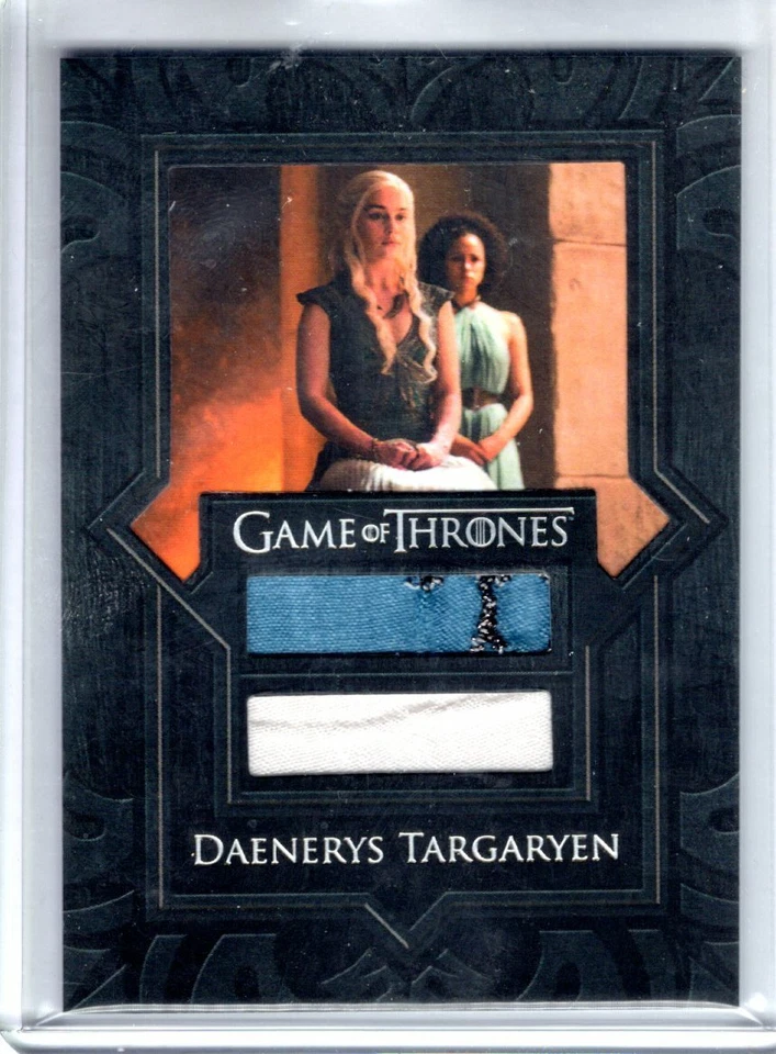 2017 Game of Thrones Season 7 DAENERYS TARGARYEN Dual Relic DRESS/SHIRT #VR6 SSP - Image 1 of 1