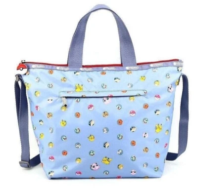 Bolso de Hombro Pokemon Pikachu LeSportsac Deluxe Fácil de Llevar G728 Pokeball Dot Foto 1 de 4