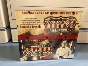 2007 Donruss Americana Factory Sealed Box. Very Rare. Mint Condition Boxes