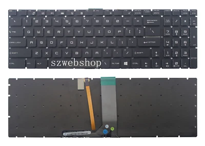 Nuevo teclado retroiluminado color EE. UU. MSI PE60 PE70 PX60 PL60 WE63 WE73 WS63 WT75 GL62 Foto 1 de 4