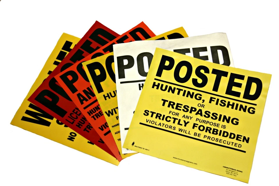 Heavy Gauge Flexible Vinyl Posted Sign (pack of 25) - Image 1 of 1