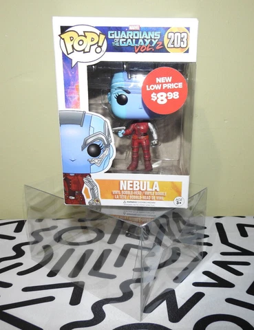 Funko POP! Guardians of the Galaxy vol. 2 Nebula #203 Vinyl Figure + Protector Cover