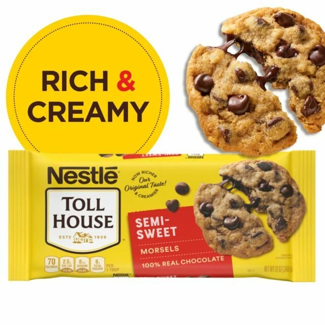 Nestlé Toll House Semi-Sweet Chocolate Chip Morsels - 12oz