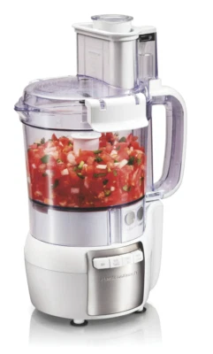 Hamilton Beach Food Processor, 12 Cup Capacity, Stack & Snap Design, White - Image 1 of 4