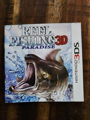 Reel Fishing: Paradise 3D (Nintendo 3DS, 2011) Manual  - Image 1 of 2