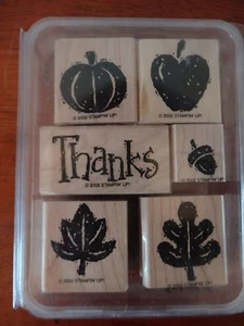 Juego de 6 estampillas divertidas de otoño Stampin Up - Imagen 1 de 3