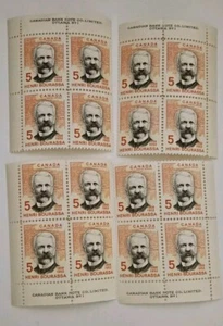 Canada 1968 Henri Bourassa  #485  MS Of #1 Plate Blocks MNH  - Bild 1 von 1