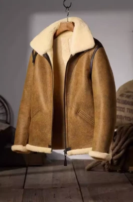 Unisex’s Shearling Leather Jacket - Unisex Limited Edition - Image 1 of 4