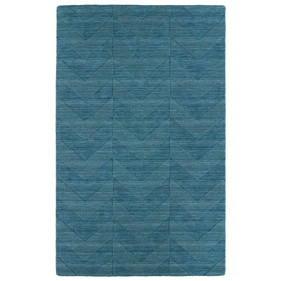 Tapete de área Kaleen Rugs IPM05 Imprints Mod, turquesa, 9'6"x13'6" - IPM05-78-96136 - Imagem 1 de 1