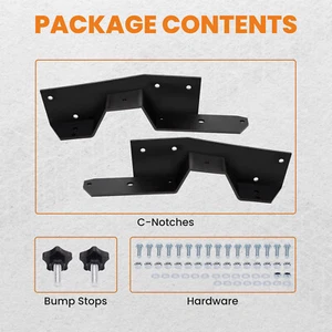 2x Kit de descenso de muesca en C marco trasero atornillable para camioneta Chevy GMC 63-72 - Imagen 1 de 11