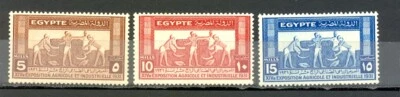 EGYPT- 1931 Agricultural and Industrial Exhibition, Cairo SC# 163 - 165 M - Image 1 of 2