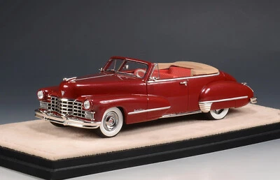 CADILLAC SERIES 62 CONVERTIBILE APERTA 1947 MAROON METAL GLM STAMP STM47301 1:43 - Immagine 1 di 3