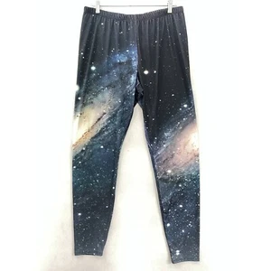 Forever 21 Damen Leggings Mehrfarbig High Rise Space Galaxy Stretch Plus 3X - Bild 1 von 7