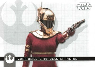 Star Wars Rise Skywalker Series 2 WEAPONS Insert Card W-8 / BLASTER PISTOL - Image 1 of 2