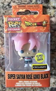 Funko Pocket Pop DRAGON BALL Z SAIYAN ROSA GOKU NEGRO GITD HOT TOPIC EXCLUSIVO - Imagen 1 de 2