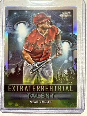 2024 Topps Chrome Cosmic Mike Trout Extraterrestrial Talent #ET-10 - Image 1 of 4