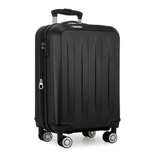 Elite Dori 20" Carry-on Hardside Expandable Lightweight Spinner Luggage - Black - Picture 1 of 8
