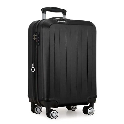 Elite Dori 20" Carry-on Hardside Expandable Lightweight Spinner Luggage - Black - Image 1 of 4