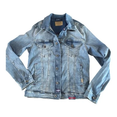 全新带标签 CHAPS 牛仔夹克女式小号 Ralph Lauren 牛仔纽扣外套 — 第 1/4 张图片