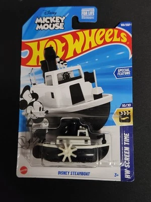 2025 Hot Wheels Disney Mickey Mouse Steamboat Willie 166/250 HW ScreenTime 10/10 - Image 1 of 4