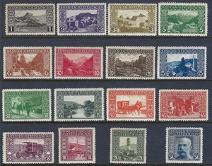 B&D: 1906 Bosnia & Herzegovina Scott 30-45 pictorial set MNH (one MVLH) - Picture 1 of 2
