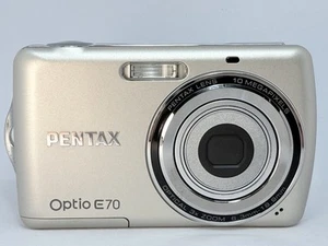 PENTAX Optio E70 10MP 3x Zoom Kompakt Digitalkamera Gold von JP top++ - Bild 1 von 11