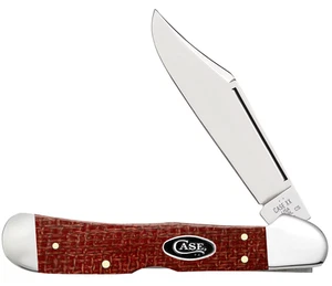 Case xx Knife Copperlock Dark Red Micarta 12275 Carbon Steel Pocket Knives - Picture 1 of 3