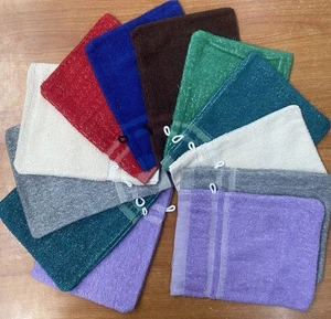 12 guantes de lavado toallitas guantes de lavado guantes 80% algodón NUEVO - Imagen 1 de 1