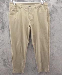 Lululemon Pants Mens 36 Tan ABC Slim Fit Classic Tapered 5 Pocket Golf Stretch - Picture 1 of 17