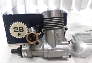 O.S. MAX 28F Airplane Glow Engine & 762 Muffler NEW - Picture 1 of 18