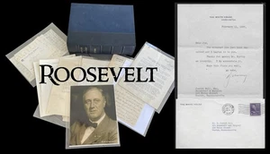 JAMES ROOSEVELT - President Assist. 1937 TLS Signierter Brief & Env Das Weiße Haus - Bild 1 von 13