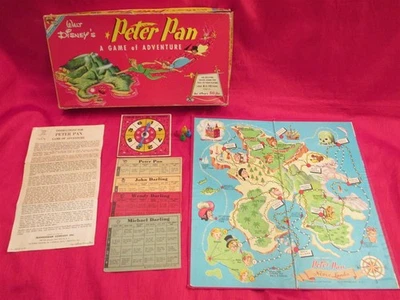 ¿VINTAGE 1962? JUEGO DE MESA TRANSOGRAMA DISNEY PETER PAN #3801 COMPLETO Foto 1 de 4