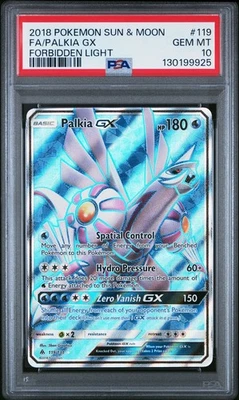 Palkia GX 119/131 Full Art Ultra Rare Pokémon Forbidden Light PSA 10 GEM MINT - Image 1 of 2