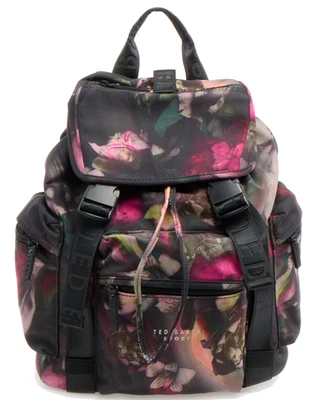 TED BAKER Mochila Nylon Modal Estampado Flor Bolso Foto 1 de 4