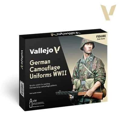 ACRYLICOS VALLEJO VALLEJO 70261 German Camouflage Uniforms WWII [PAINT SET]