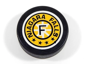 Disco de hockey vintage OHL Niagara Falls Flyers - Imagen 1 de 2