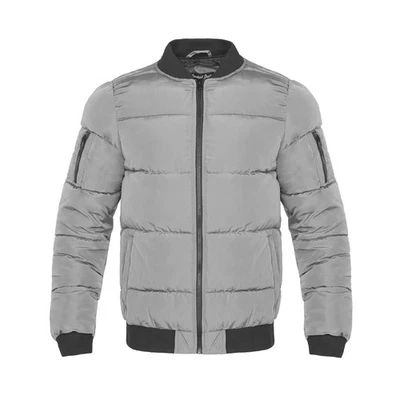 Jaqueta bombardeiro masculina com zíper completo para viagens de inverno à prova d'água resistente ao vento caminhada - Imagem 1 de 4