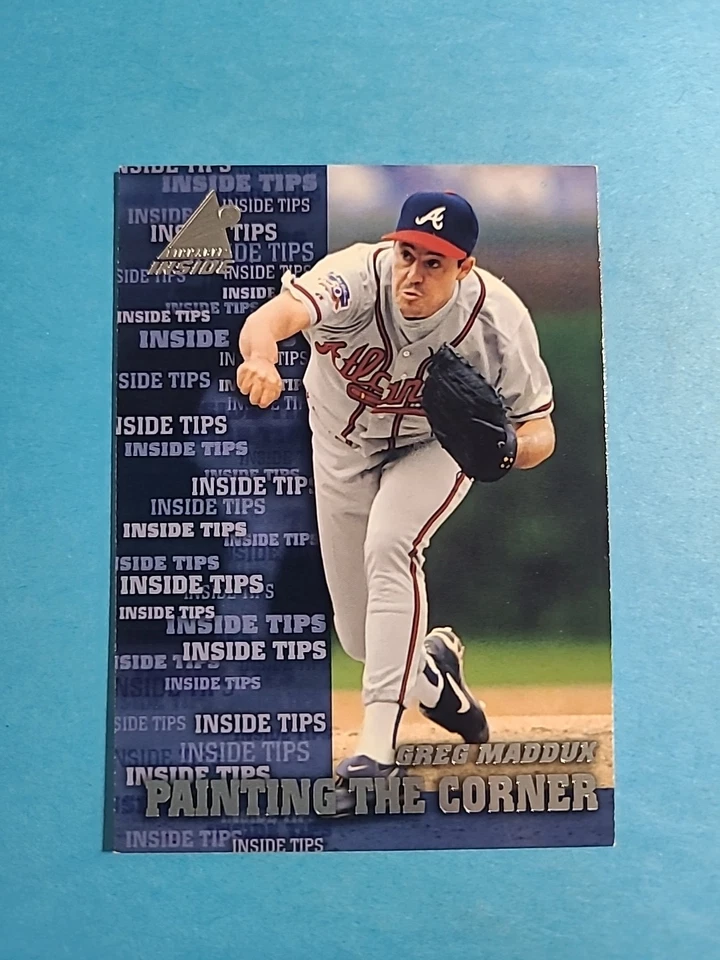 Greg Maddux 1998 Pinnacle Inside Baseball Card # 142 I4765 - Image 1 of 2