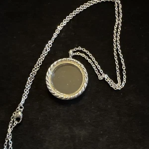 EFFY with Love ❤️ Silver Charm Locket Pendant Necklace 24” (Lot# 403) - Picture 1 of 4