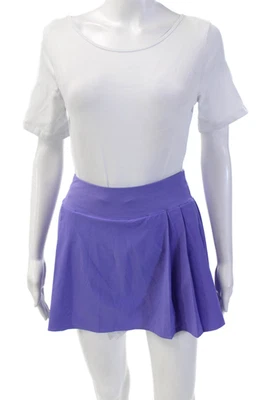 Falda deportiva Lululemon para mujer detalle plisado cintura elástica púrpura claro talla S Foto 1 de 4