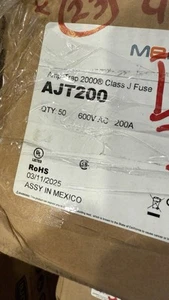 New Mersen Ferraz Shawmut AJT200 Class J 200 Amp Fuse - Picture 1 of 1